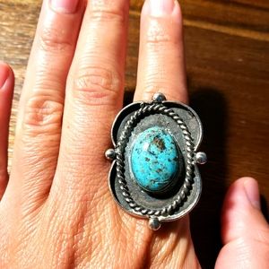 Sterling Silver Turquoise Stone Ring